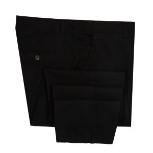 شلوار کتان اسلیم فیت مردانه 2156 - 44, black, کتان وارداتی, اسلیم فیت