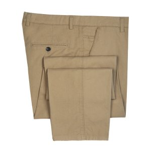 شلوار کتان مردانه راسته 2152 - 42, کرمی, کتان وارداتی, رگولار فیت(راسته)
