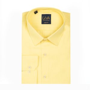 پیراهن فلورا تایلندی مردانه - 2XL, زرد, پارچه فلورای تایلندی, قاپک افسری, آستین بلند, یقه کراواتی