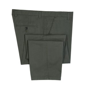 شلوار کتان مردانه راسته 2152 - 52, سبز, کتان وارداتی, رگولار فیت(راسته)