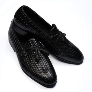 کفش کالج چرم مردانه - black, 40
