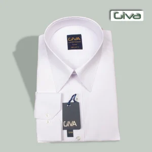 پیراهن دوشین یقه خرگوشی مردانه - 2XL, سفید, دوشین, یقه خرگوشی, آستین بلند