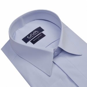 پیراهن دوشین یقه خرگوشی مخفی - M, یاسی, پارچه دوشین, قاپک مخفی, یقه خرگوشی, آستین بلند