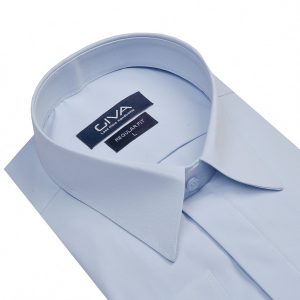 پیراهن دوشین یقه خرگوشی مخفی - XL, آبی آسمانی, پارچه دوشین, قاپک مخفی, یقه خرگوشی, آستین بلند