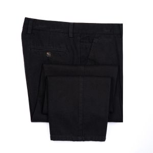 شلوار کتان مردانه راسته 2192 - 46, black, کتان وارداتی, رگولار فیت(راسته)