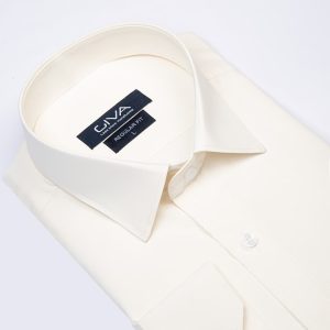 پیراهن دوشین ساده یقه کراواتی قاپک افسری - 2XL, نباتی, پارچه دوشین, یقه کراواتی, قاپک افسری, آستین بلند