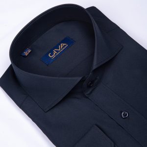 پیراهن دوشین یقه ایتال بک - XL, سرمه ای, پارچه دوشین, یقه ایتال بک, قاپک افسری, آستین بلند