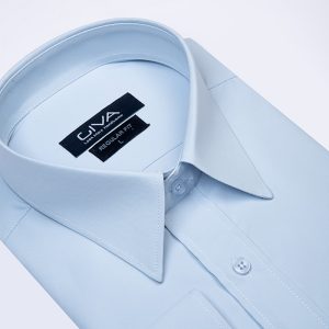 پیراهن دوشین یقه خرگوشی مردانه - 2XL, آبی روشن, دوشین, یقه خرگوشی, آستین بلند