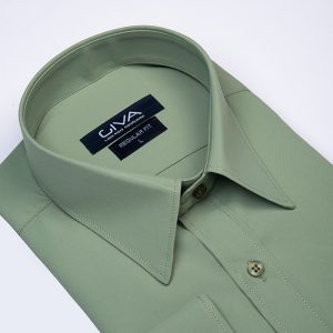 پیراهن دوشین یقه خرگوشی مردانه - 2XL, سبز روشن, دوشین, یقه خرگوشی, آستین بلند